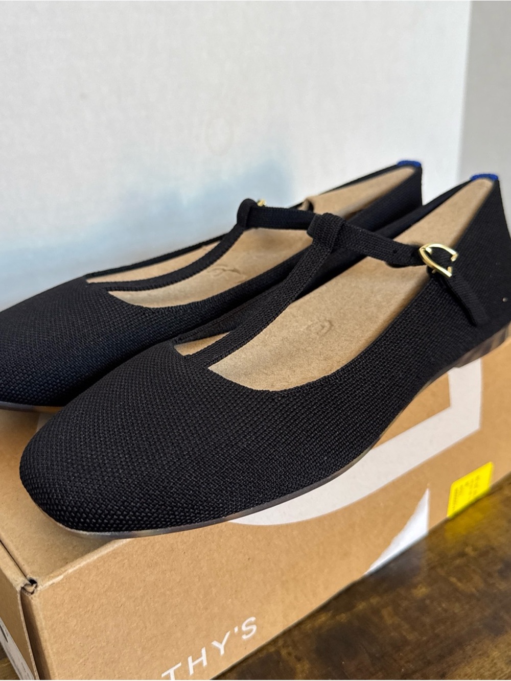 Rothy’s Women’s  The T–Strap Mary Jane Black Size 9.5 NEW 328-001 Rare - Picture 5 of 9